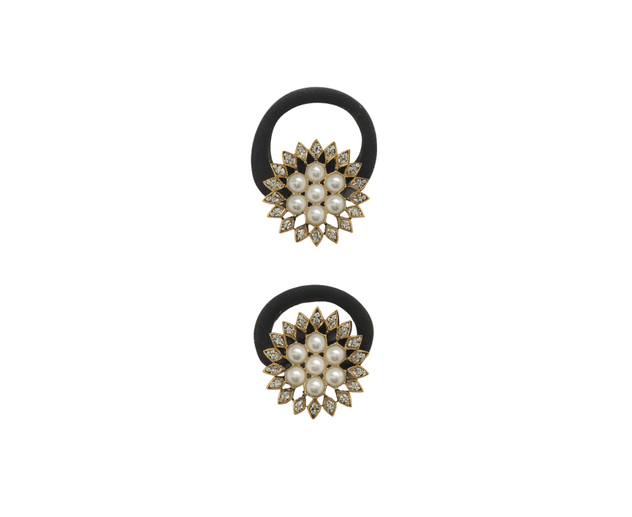 Élastique cheveux bijou fleuri doré Élastique cheveux bijou fleuri doré
