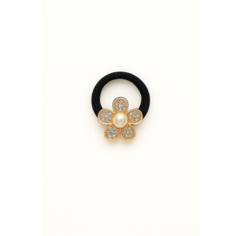 Élastique cheveux bijou Fleur Dorée