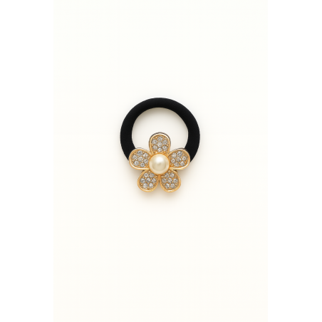 Élastique cheveux bijou Fleur Dorée