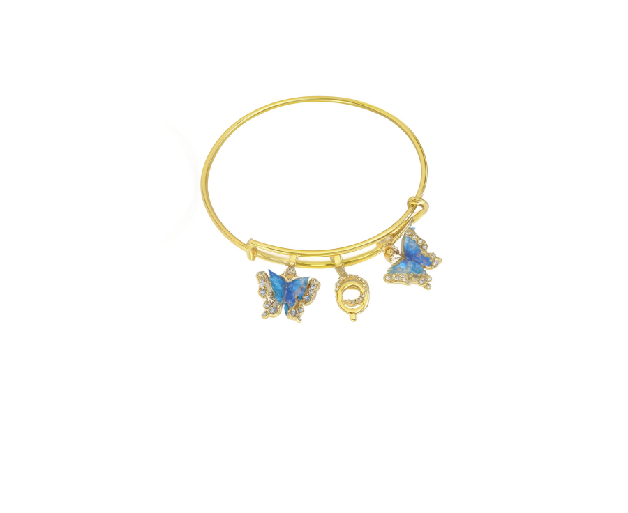 Papillons bleus & nacre céleste