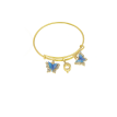 Papillons bleus & nacre céleste