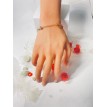 Clair de Lune – Bracelet plaqué or 24 K en acier inoxydable avec perles originales et pendentif Clair de Lune – Bracelet plaqué or 24 K en acier inoxydable avec perles originales et pendentif