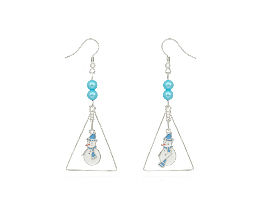 Bonhomme de Glace - Boucles d'oreilles capsule Noël Bonhomme de Glace - Boucles d'oreilles capsule Noël