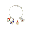 Ronde de Fêtes – Bracelet charms Noël en acier  Ronde de Fêtes – Bracelet charms Noël en acier