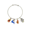 Lumière de Sapin – Bracelet charms Noël en acier  Lumière de Sapin – Bracelet charms Noël en acier