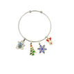 Souffle de Flocon – Bracelet de Noël en acier  Souffle de Flocon – Bracelet de Noël en acier
