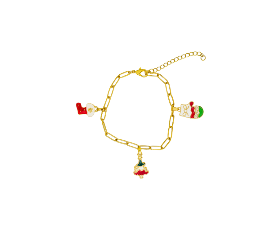 Trésor de Lutins – Bracelet de Noël en acier Trésor de Lutins – Bracelet de Noël en acier