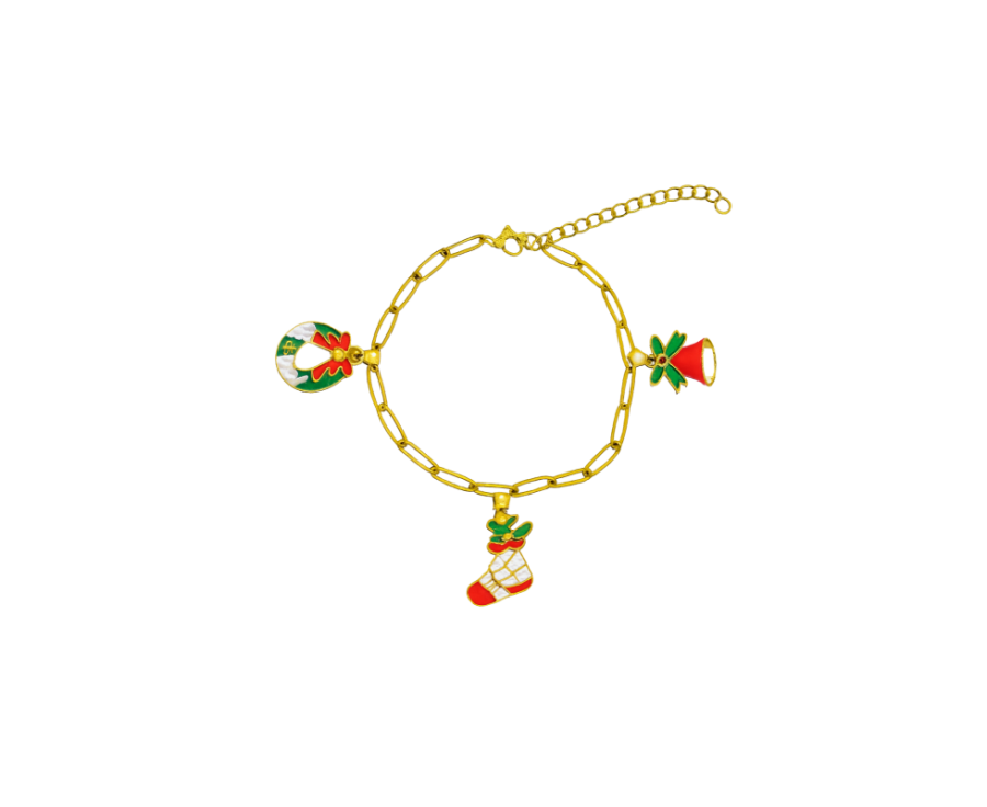 Chaleur de Fêtes – Bracelet de Noël en acier Chaleur de Fêtes – Bracelet de Noël en acier
