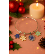 Bracelet Éclats d’Hiver – Bijou de Noël en acier  Bracelet Éclats d’Hiver – Bijou de Noël en acier