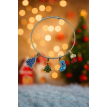 Noël au Poignet – Bracelet charms festifs en acier  Noël au Poignet – Bracelet charms festifs en acier