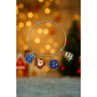 Féerie Argentée – Bracelet de Noël en acier  Féerie Argentée – Bracelet de Noël en acier