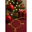 Neige en Charms – Bracelet de Noël en acier  Neige en Charms – Bracelet de Noël en acier