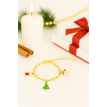 Lumière du Pôle – Bracelet de Noël en acier  Lumière du Pôle – Bracelet de Noël en acier