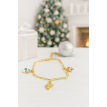 Charms de Joie – Bracelet de Noël en acier  Charms de Joie – Bracelet de Noël en acier