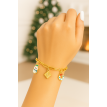 Charms de Joie – Bracelet de Noël en acier  Charms de Joie – Bracelet de Noël en acier
