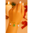 Lumière du Pôle – Bracelet de Noël en acier  Lumière du Pôle – Bracelet de Noël en acier