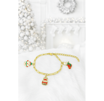 Maillons Enchantés – Bracelet capsule Noël en acier