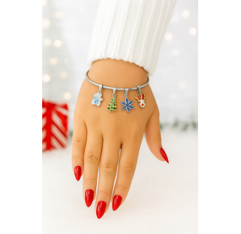 Souffle de Flocon – Bracelet de Noël en acier