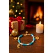 Noël Doré – Bracelet charms festifs en acier  Noël Doré – Bracelet charms festifs en acier