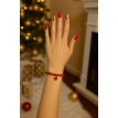 Rêve Sucré – Bracelet de Noël en acier avec charms festifs  Rêve Sucré – Bracelet de Noël en acier avec charms festifs