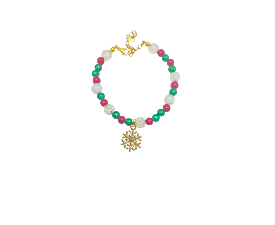Lumière de Renne – Bracelet de Noël en perles avec charms  Lumière de Renne – Bracelet de Noël en perles avec charms