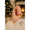 Éclats de Cannelle – Bracelet de Noël en perles avec charms  Éclats de Cannelle – Bracelet de Noël en perles avec charms