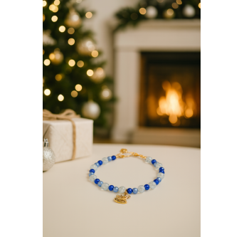 Éclats de Cannelle – Bracelet de Noël en perles avec charms