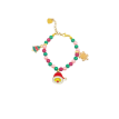 Neige Épicée – Bracelet de Noël en perles avec charms  Neige Épicée – Bracelet de Noël en perles avec charms