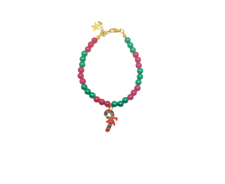 Magie de Flocon – Bracelet de Noël en perles avec charms  Magie de Flocon – Bracelet de Noël en perles avec charms
