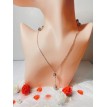 Perles Platines – Collier long en argent 925 avec perles cuivrées et pendentif raffiné Perles Platines – Collier long en argent 925 avec perles cuivrées et pendentif raffiné