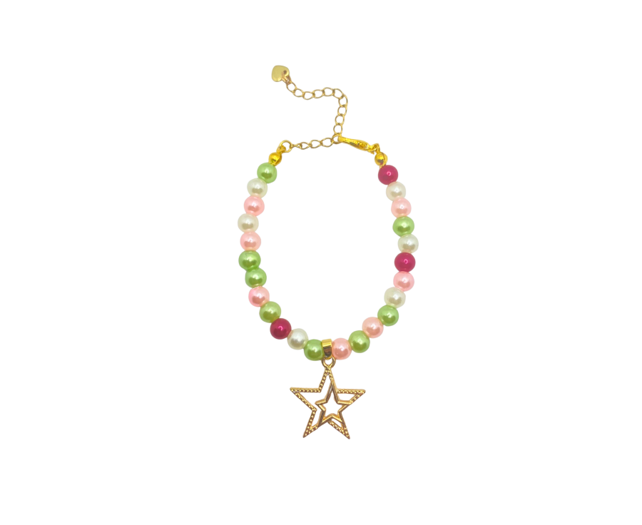 Noël Gourmand – Bracelet en perles avec charms  Noël Gourmand – Bracelet en perles avec charms