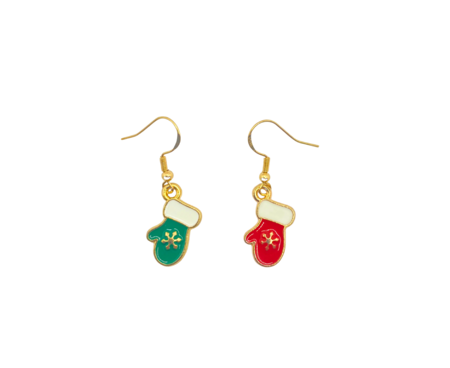 Boucles d’oreilles Les mains de l'hiver – Noël doré AU2Bijoux Boucles d’oreilles Les mains de l'hiver – Noël doré AU2Bijoux