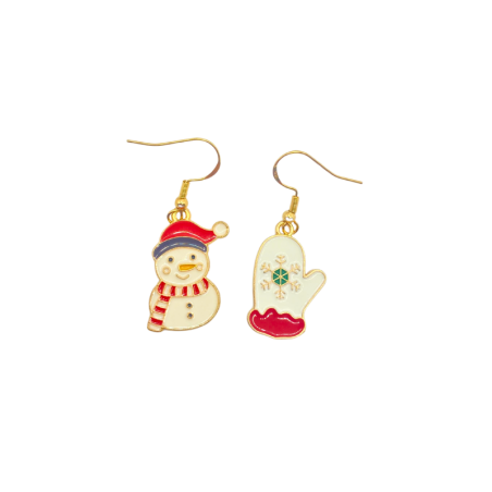 Complice de l'Hiver - Boucles d'oreilles Noël