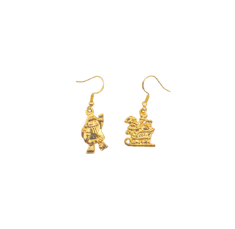 Le Voyage Suspendu - Boucles d'oreilles Noël