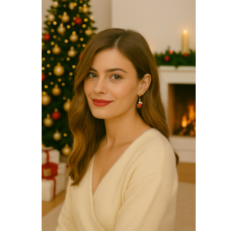 Boucles d’oreilles Les mains de l'hiver – Noël doré AU2Bijoux 