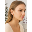 Boucles d’oreilles dorées Veillée d'Hiver – charms artisanaux Boucles d’oreilles dorées Veillée d'Hiver – charms artisanaux