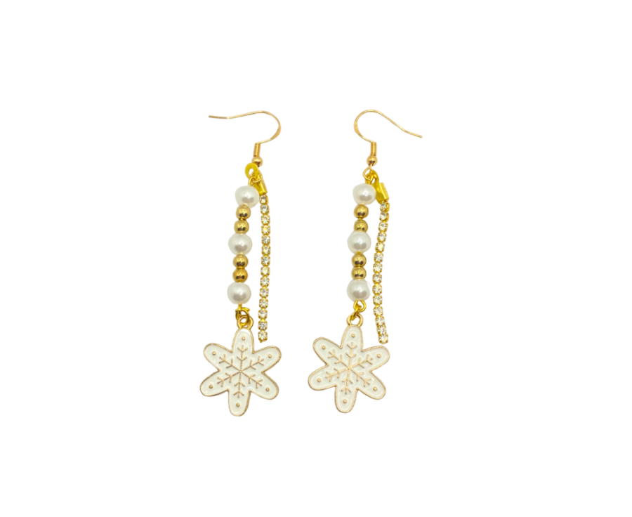 Boucles d’oreilles dorées Minuit Enchanté – charms artisanaux Boucles d’oreilles dorées Minuit Enchanté – charms artisanaux