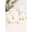 Parure Flocon Précieux – Bijou Noël Collier & Boucles Acier Parure Flocon Précieux – Bijou Noël Collier & Boucles Acier