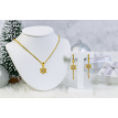 Parure Flocon Scintillant – Bijou Noël |Collier & Boucles Acier Parure Flocon Scintillant – Bijou Noël |Collier & Boucles Acier