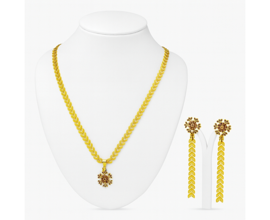 Parure Souffle de Fête –Bijou Noël Femme Collier & Boucles Acier Parure Souffle de Fête –Bijou Noël Femme Collier & Boucles Acier