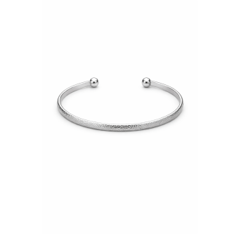 Bracelet Jonc Texturé - Argent 925