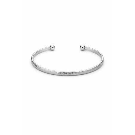 Bracelet Jonc Texturé - Argent 925