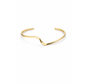 Bracelet Jonc Ondulé - Or 24 K