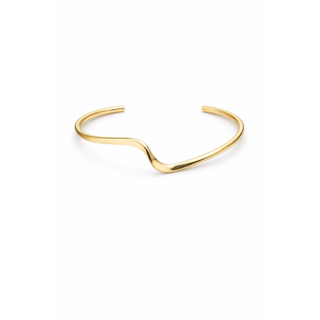 Bracelet Jonc Ondulé - Or 24 K