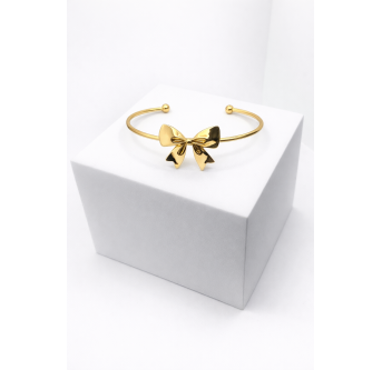 Bracelet Noeud Doré Elégant - Bracelet jonc Femme