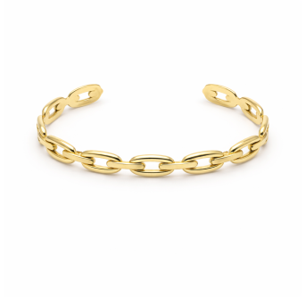 Bracelet chaîne lien - Plaqué Or 24K