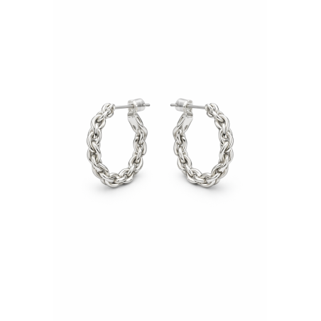 Boucles d'oreilles créoles - Argent 925
