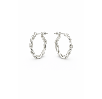 Boucles d'oreilles Torsadées - Argent 925