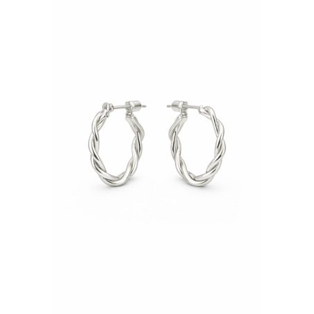 Boucles d'oreilles Torsadées - Argent 925