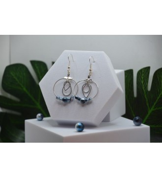 Boucles d'oreilles créole mystère des profondeurs